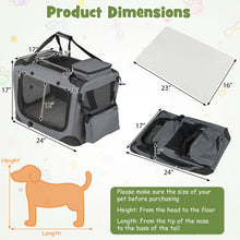Soft Collapsible Dog Crate with Mesh Windows and 3 Doors