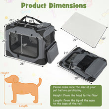 Soft Collapsible Dog Crate with Mesh Windows and 3 Doors