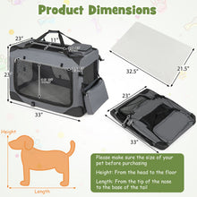 Soft Collapsible Dog Crate with Mesh Windows and 3 Doors