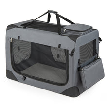 Soft Collapsible Dog Crate with Mesh Windows and 3 Doors