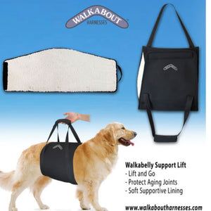 A full detailed image of Walkabelly Support Sling on how it looks like inside and outside  and how it looks like being used 