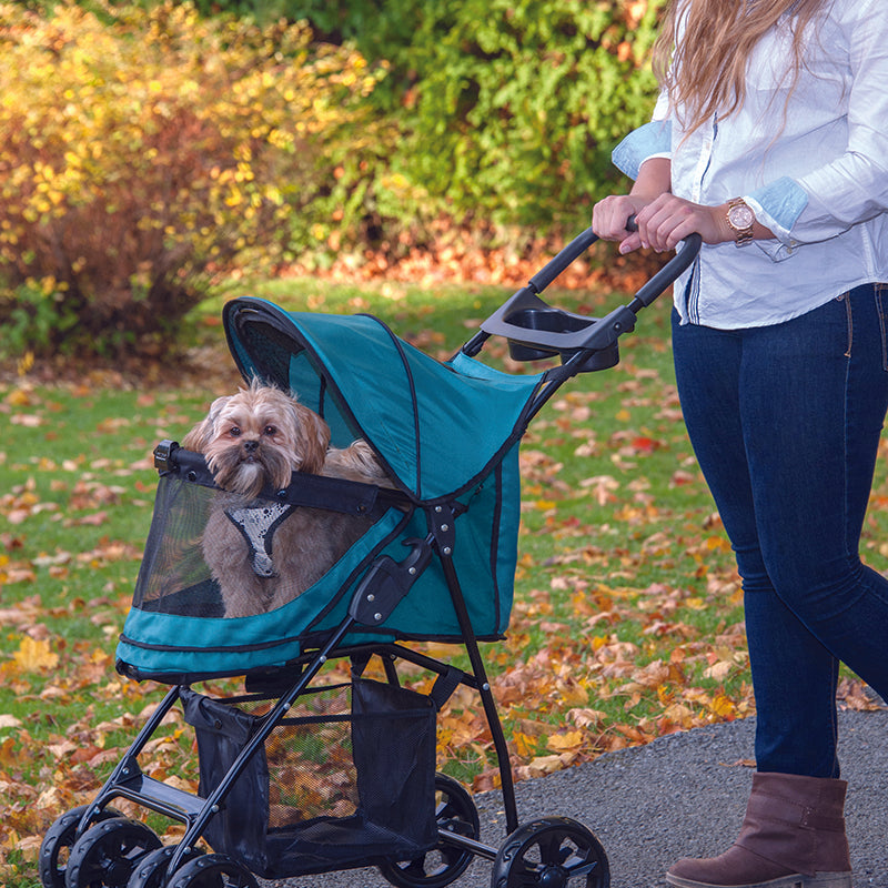 Pet Gear, Happy Trails Lite NO-ZIP Dog Stroller, Pine Green