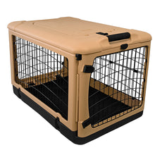 Pet Gear Inc. "The Other Door®" Small Steel Dog Crate with Fleece Pad & Carrying Bag, Tan - image 2
