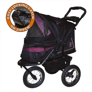 pet gear no-zip jogger pet stroller for cats/dogs Pet Gear NV No-Zip Pet Stroller