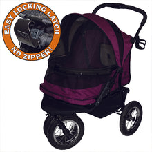a close up image of the petgear no zip double stroller 