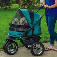 Pet Gear, NO-ZIP Double Dog Stroller, Pine Green