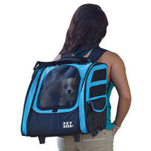 Pet Gear, I-GO2 (Traveler) 5-in-1 Pet Carrier [Backpack/Tote/Roller Bag/Carrier/Car Seat], Ocean Blue