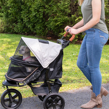 Pet Gear, AT3 NO-ZIP Dog Stroller, Summit Gray - Cap. 75 lbs