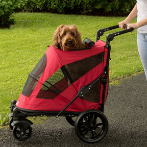dog stroller for hiking Pet Gear, Excursion NO-ZIP Dog Stroller